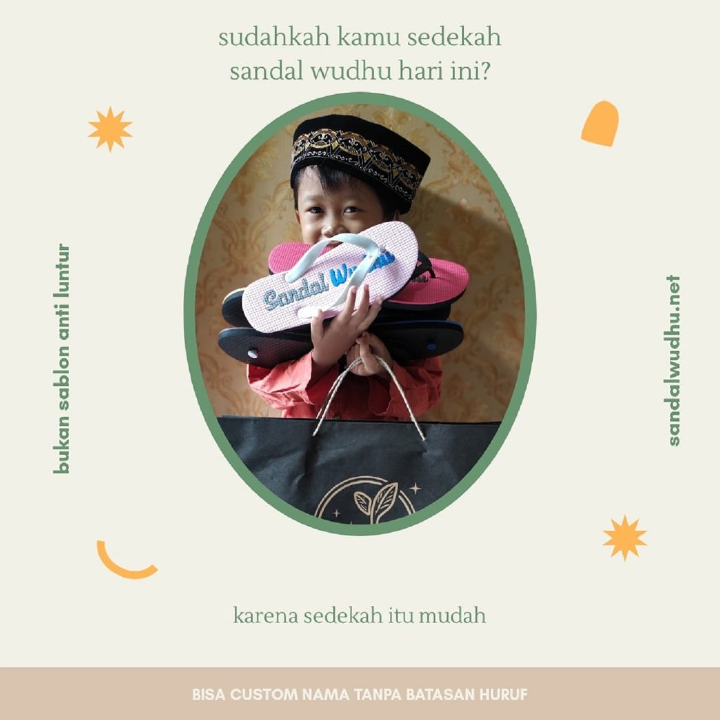 Sandal wudhu Magelang