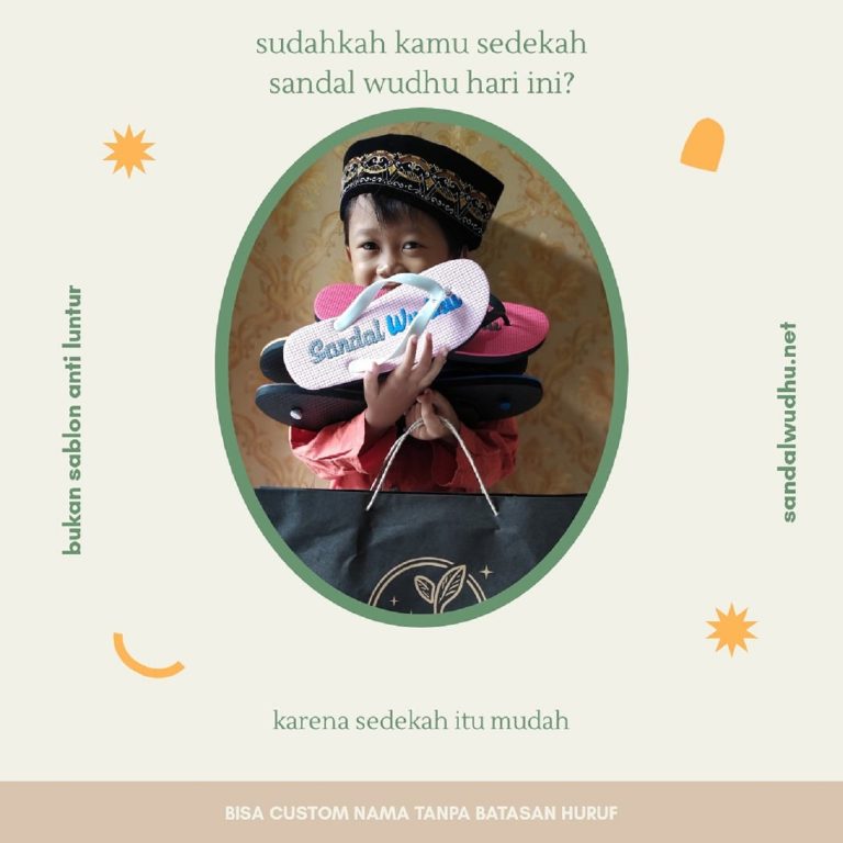 Sandal wudhu Magelang