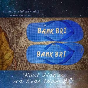 sandal wudhu Bank