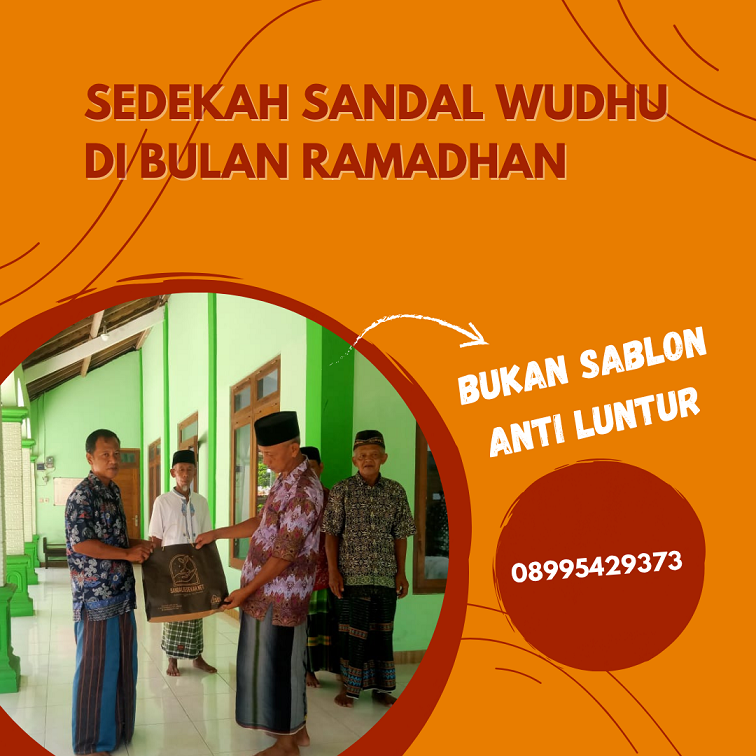 Sedekah Sandal Wudhu di Bulan Ramadhan