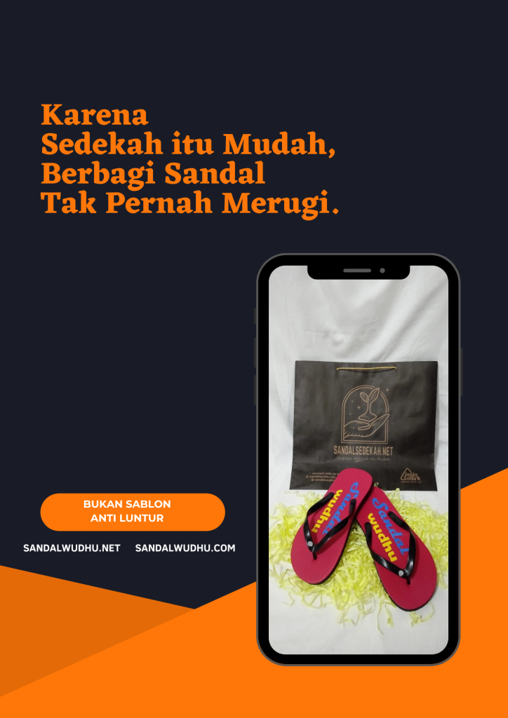 Sandal Wakaf Solusi Sedekah Murah untuk Masjid