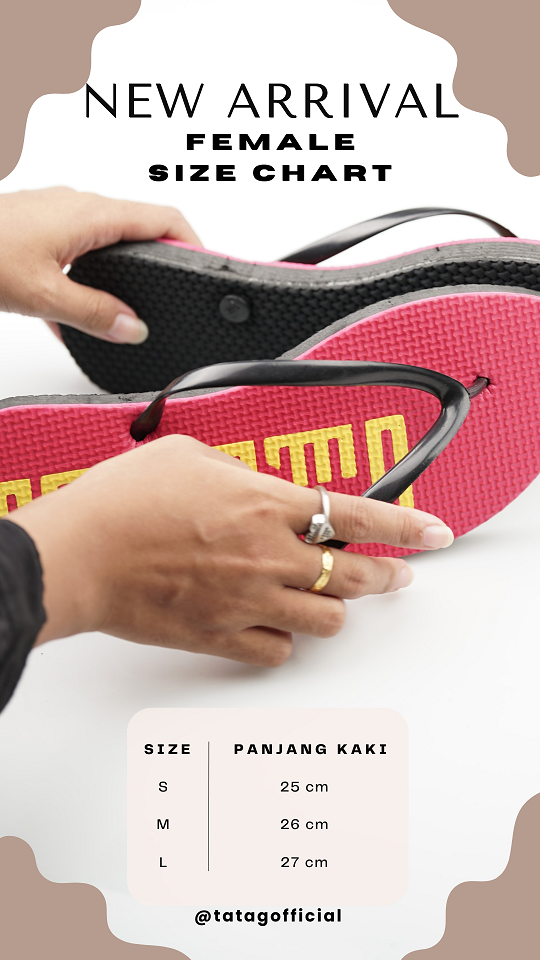 SANDAL TATAG AKSARA JAWA size female slim sandal tatag aksara jawa