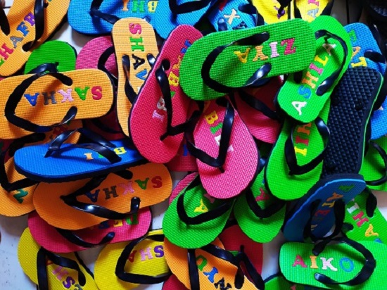 Sandal Custom Nama Tipe Standar Sandal Custom Nama Tipe Standar