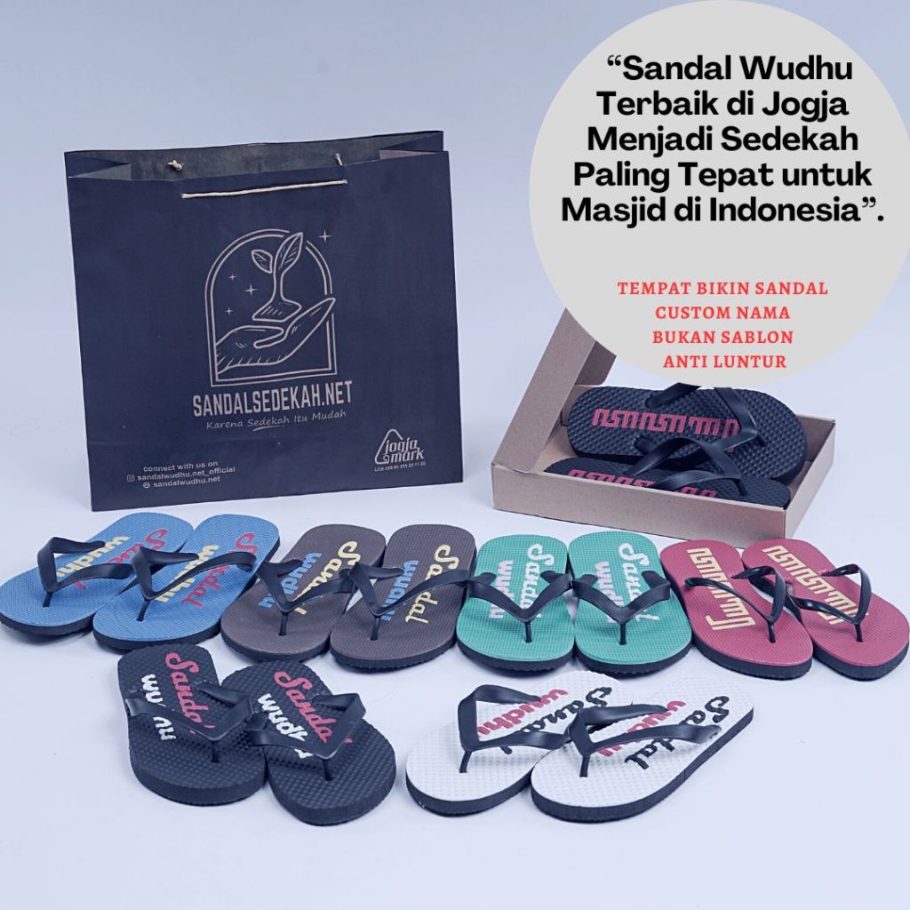 Sandal Wudhu Terbaik di Jogja Menjadi Sedekah Paling Tepat untuk Masjid di Indonesia